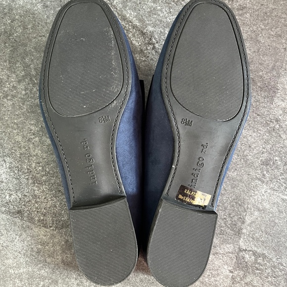 Blue vegan suede mules, flats, 8.5, NWOT. - Picture 5 of 14